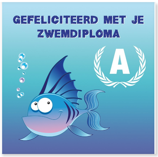 cadeau zwemdiploma