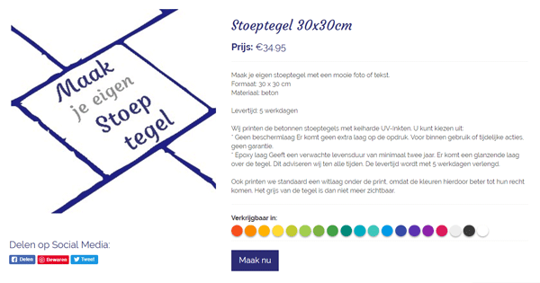 zelf stoeptegels ontwerpen