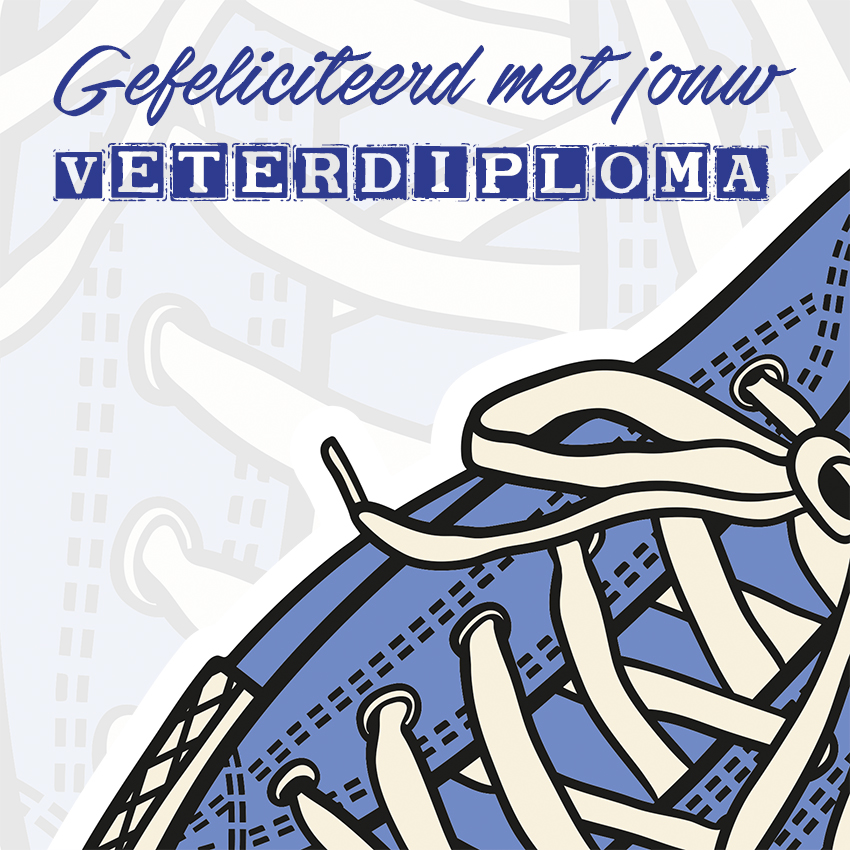 veterdiploma tegeltje