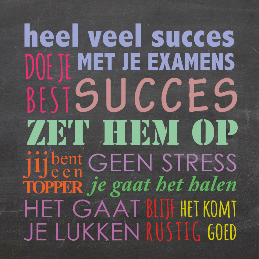 examen tegeltje